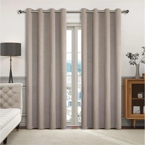 Záves na krúžkoch YH2024/11/140x250 cm vresový