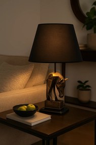 Stolní lampa Horses černá/bronzová