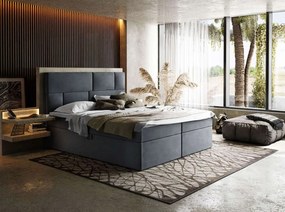 Čalúnená manželská posteľ s matracom ZAYNAH 180 x 200 cm