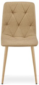 Set dvoch jedálenských stoličiek LIBRA hnedé / hnedé nohy (2 ks)