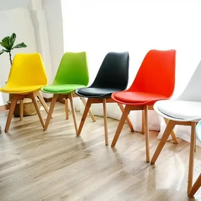 LuxuryForm DESIGN Jedálenská stolička BALI - oranžová - SET 4 kusy