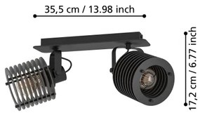 Eglo 900741 - Bodové svietidlo SEGOVIA 2xE27/40W/230V