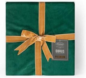 OBRUS VELVET 145X180 CM TMAVOZELENÝ