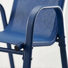 Set 2 záhradných stoličiek – pohodlné a praktické sedenie na balkón a terasu čierna