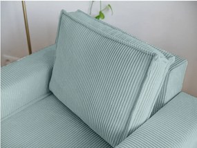 Kreslo s taburetom SMART SET, svetlo modrá