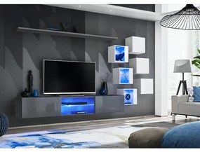 Obývacia Stena Switch Xxi  Grafit/Biely