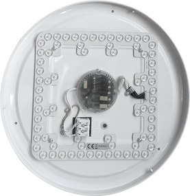 Stropné LED svietidlo Melo, 1x LED 36w, 3000-6000k, b, RGB, (fi 39 cm), s ovládačom