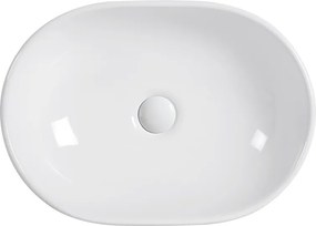 Erga Della, umývadlo na dosku 475x340x140 mm, biela lesklá, ERG-V03-DELLA48-WH