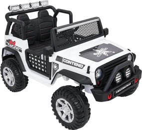 Elektrické autíčko Jeep BEAST 4x4 biele
