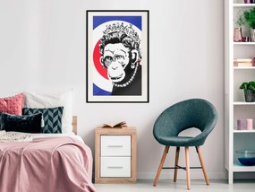 Artgeist Plagát - Queen of Monkeys [Poster] Veľkosť: 30x45, Verzia: Zlatý rám s passe-partout