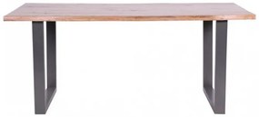 Jedálenský stôl SILENCE III - 160x80cm,Tmavý dub