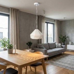 Toolight - Závesné kovové stropné svietidlo 1xE27 APP237-1CP, biela, OSW-05459