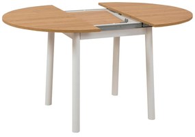 Jedálenský set Duvasa 6 (biela + dub) (pre 2 osoby). Vlastná spoľahlivá doprava až k Vám domov. 1093757