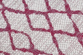 Koberec SISAL SION MREŽA 22129 ecru / fuksia