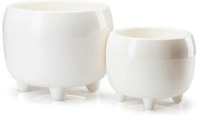 PLASTOVÝ KVETINÁČ BOTANICA 30X24 CM KRÉMOVÁ