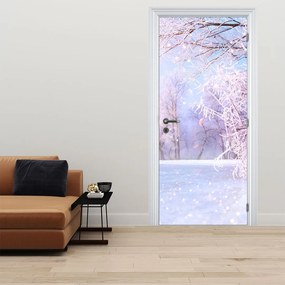 Fototapeta na dvere - Mrazivá zima (95x205cm)