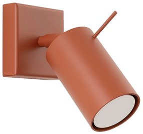 Bodové svietidlo Ring, 1x oranžové kovové tienidlo, (možnosť polohovania)