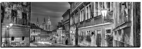 Obraz na plátne - Magické nočné staré mesto - panoráma 5258QA (120x45 cm)