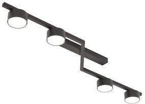 Stropné svietidlo SKAN 4xGX53/12W/230V čierne