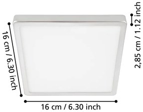 Eglo 900649 - LED kúpeľňové stropné svietidlo FUEVA LED/11W/230V IP44 chróm