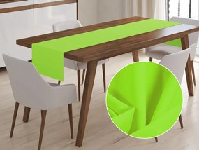 Biante Dekoračný behúň na stôl Rongo RG-041 Žiarivý zelený 35x140 cm