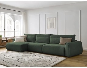 Tmavozelená rohová pohovka Aden – Bobochic Paris