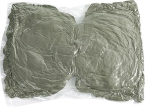 DEKORAČNÝ VANKÚŠ KOKARDA2 45X55 CM OLIVOVÁ