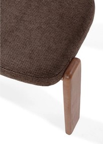 Hnedé čalúnené jedálenské stoličky v súprave 2 ks Nadia – MOME
