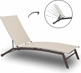 CH Záhradné polohovateľné lehátko Vega - béžová