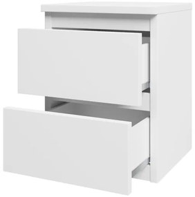 Nočný stolík MALWA 40x40 cm matná biela