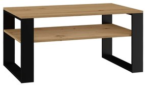 Konferenčný stolík Maduro 2 (dub artisan + čierna). Akcia -22%. Vlastná spoľahlivá doprava až k Vám domov. 1132424