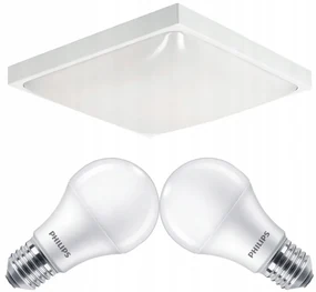 ECOLIGHT LED stropné svietidlo 2xE27 + 2x žiarovka Philips E27 10W