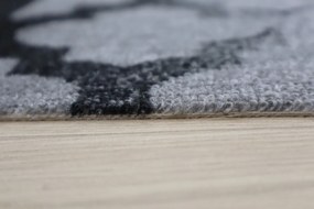 Berfin Dywany 100x67 cm Protišmykový behúň na mieru Zel 1017 Silver (Grey) - obšitý zo všetkých strán, šedá, chodba / predsieň