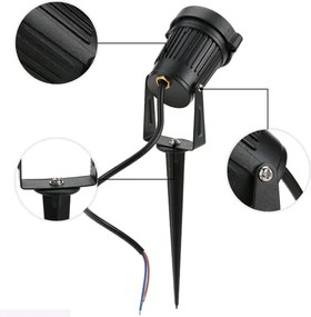 ECOLIGHT Zapustený LED záhradný reflektor EC79018 pre GU10 žiarovku