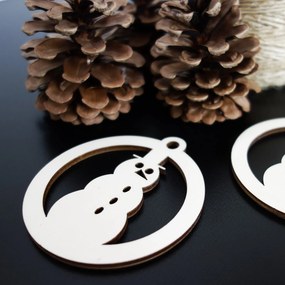 SENTOP | Vianočné ozdoby z dreva a plastu, Vianočné dekorácie drevené , drevené doplnky PR0076-Christmas decorations