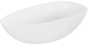 Mexen Imola, voľne stojaca vaňa z konglomerátu 160 x 81 cm, biela matná, 57281608000