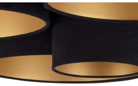 Duolla - Stropné svietidlo ROLLER PENTO 5xE27/60W/230V čierna/zlatá