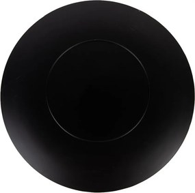 Hnedý plastový vianočný podnos Santa - Ø 40*1 cm