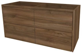Mereo, Mereo Opto, kúpeľňová skrinka 121 cm, Multidecor, Orech Pacifik tabákový, MER-CN993SOPT2