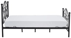 Kovová jednolôžková posteľ s roštom Panama 120 - čierna