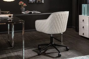 Kancelárska stolička Euphoria biela umelá koža »