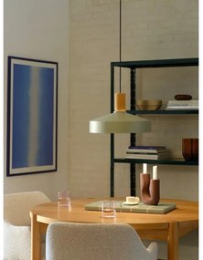 Nordlux - Luster na lanku ELVAS 1xE27/60W/230V pr. 37,5 cm zelená