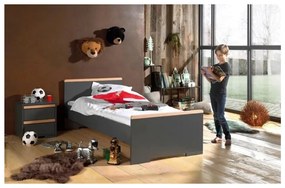 Tmavosivý detský nočný stolík London – Vipack