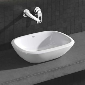 GROHE Eurostyle 2-otvorová páková umývadlová batéria pod omietku, pre nástennú montáž, s rozetami, výtok 203 mm, chróm, 19571003