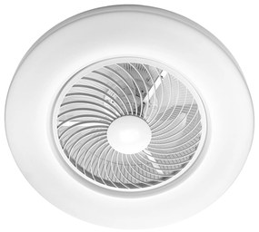Toolight Toolight, LED stropné svietidlo s ventilátorom + diaľkové ovládanie APP1551-C, biela, OSW-05180