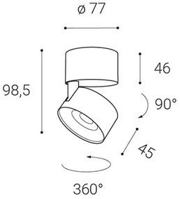 LED2 KLIP ON, CW DIM 11W 2700K 11508251DT