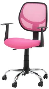 Kancelárske kreslo NOPE so sieťovinou mesh ružové