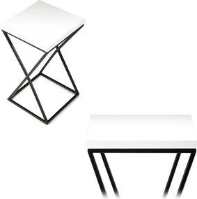 STOJAN NA KVETINÁČ LOFT6 40X24X24 CM ČIERNA/BIELA