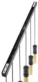 Jupiter 2008 - Luster na lanku ALAS 6xGU10/10W/230V zlatá/čierna