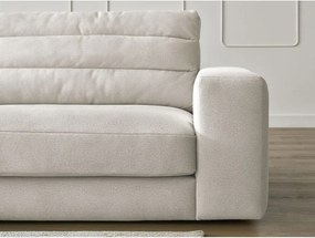 Béžová zamatová rohová pohovka (ľavý roh/s leňoškou) Sierra – Bobochic Paris